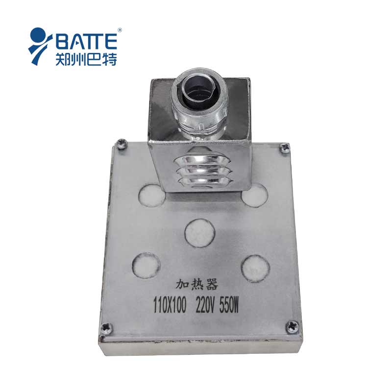 Cast copper heating plate for melt gear pump